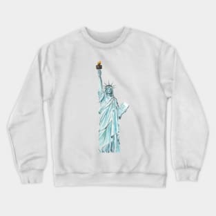 Statue of Liberty watercolor Crewneck Sweatshirt